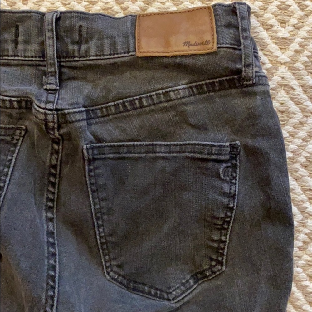 Black Madewell 9” High Rise Ripped Skinny Jeans - Picture 3 of 3